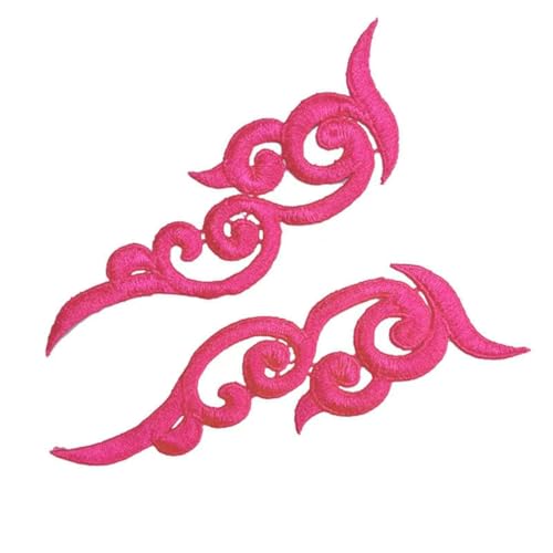 1 Paar fluoreszierend rosa-1 Spitzenapplikation Patch Tango Latein Tanz Ballett Kostüme Kleid Nähen Handwerk DA89 DA101 JA29-1882-1pair von ZFISH