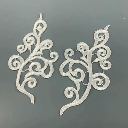 1 Paar schwarz gold weiß Fluo Farben Guipure Stickerei Applikation Zubehör DIY Spitzenkragen Spitze Stoff Patch JD103-weiß-1 Paar 1 Paar schwarz gold weiß Fluo Farben Guipure Stickerei Applikation Zubehör DIY Spitzenkragen Spitze Stoff Patch JD103-weiß-1 Paar von ZFISH