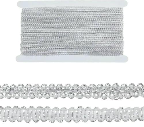 1 Rolle 15 Yards Goldener Zopf-Spitzenbesatz 15 mm gewelltes gewebtes Spitzenband Filigraner Gimp-Zopfbesatz für Vorhänge, Polstermöbel, Home-AECH06-08223-M 1 Rolle 15 Yards Goldener Zopf-Spitzenbesatz 15 mm gewelltes gewebtes Spitzenband Filigraner Gimp-Zopfbesatz für Vorhänge, Polstermöbel, Home-AECH06-08223-M von ZFISH
