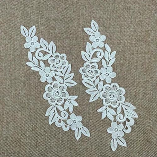 1 Set Stickerei Venise Schwarze Rose Blumenspitze Ausschnitt Kragen, DIY Kragen Spitzenstoffe zum Nähen Basteln Patch Scrapbooking-BW045W-1Stück von ZFISH