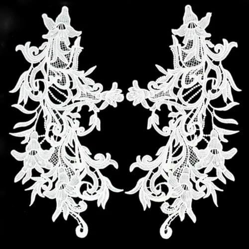 1 Set Stickerei Venise Schwarze Rose Blumenspitze Ausschnitt Kragen, DIY Kragen Spitzenstoffe zum Nähen Basteln Patch Scrapbooking-BW092-1Stück von ZFISH