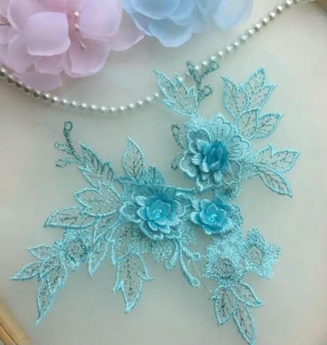 1 Stück 15 * 19 cm 3D-Spitzenapplikation Gold Blau Rosa Burgunderrot Handgefertigter DIY-Patch Spitzenblume DIY-Kleidungszubehör-Seeblau 1 Stück 15 * 19 cm 3D-Spitzenapplikation Gold Blau Rosa Burgunderrot Handgefertigter DIY-Patch Spitzenblume DIY-Kleidungszubehör-Seeblau von ZFISH