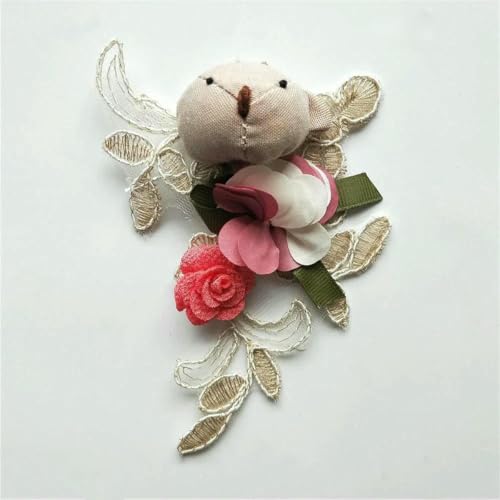1 Stück zu verkaufen, Spitzen-Brustdekoration, dreidimensionale 3D-Blumen-Pailletten-Stickerei, DIY-Kleidung, Bastelbedarf, Zubehör – Stil 10 (1 Stück) – anzeigen von ZFISH