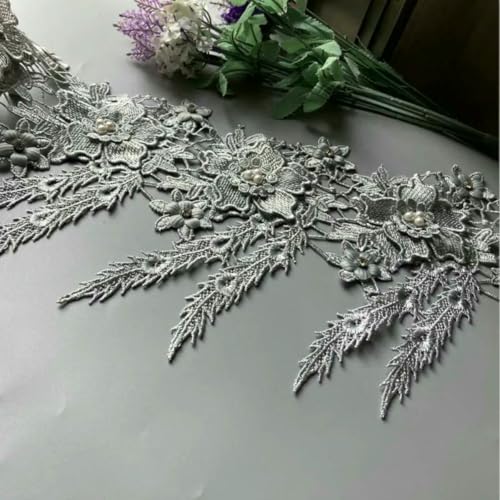 1 Yard graue Schleife Herz Strass bestickt Spitzenbesatz Band Patches Applikation Stoff DIY Hochzeitskleid Nähzubehör Neu-R30 10X21cm-Grau 1 Yard graue Schleife Herz Strass bestickt Spitzenbesatz Band Patches Applikation Stoff DIY Hochzeitskleid Nähzubehör Neu-R30 10X21cm-Grau von ZFISH