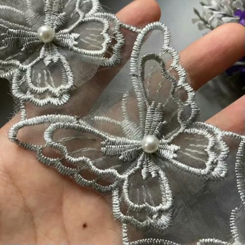 1 Yard graue Schleife Herz Strass bestickt Spitzenbesatz Band Patches Applikation Stoff DIY Hochzeitskleid Nähzubehör New-R02 6,5 X7cm-Grau 1 Yard graue Schleife Herz Strass bestickt Spitzenbesatz Band Patches Applikation Stoff DIY Hochzeitskleid Nähzubehör New-R02 6,5 X7cm-Grau von ZFISH