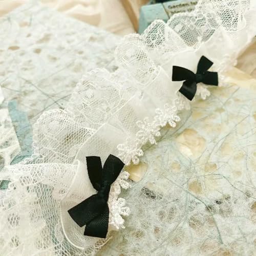 1 Yard weiße Rüschen-Spitzenbandbesatz für Kleidung, DIY-Bastelarbeiten, Stickerei, Spitzenstoffbesatz, Lolita-Kleid, Dekor, Nähzubehör-A-1 Yard 1 Yard weiße Rüschen-Spitzenbandbesatz für Kleidung, DIY-Bastelarbeiten, Stickerei, Spitzenstoffbesatz, Lolita-Kleid, Dekor, Nähzubehör-A-1 Yard von ZFISH
