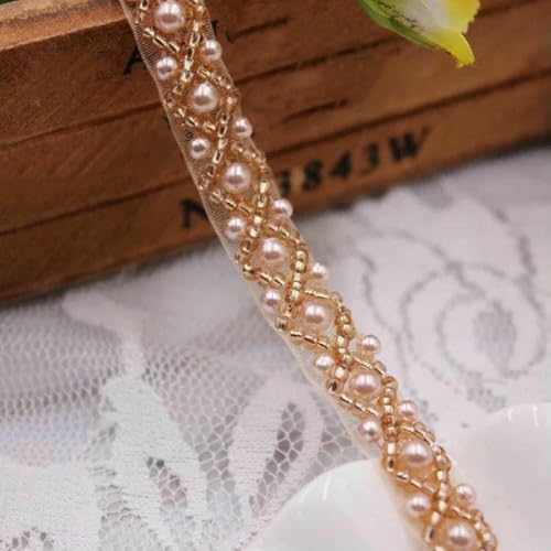 1 Yards/Lot Perlenbesatz, Spitzenband, Stoff, Kleidung, Dekoration, Hochzeitskleid, Kragen, Ärmel, Spitzenapplikation, Material – Champagner SG-013 – 1 Yard 1 Yards/Lot Perlenbesatz, Spitzenband, Stoff, Kleidung, Dekoration, Hochzeitskleid, Kragen, Ärmel, Spitzenapplikation, Material – Champagner SG-013 – 1 Yard von ZFISH