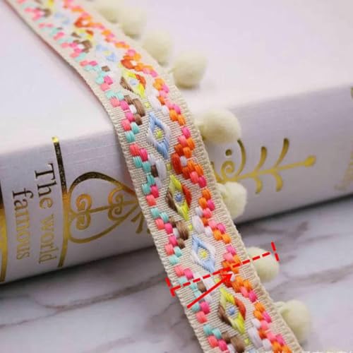 1 Yards/Lot Seidenquaste Fransenbesatz Quaste Spitzenband Pompombesatz Stoff Nähen Kleidungsstück Schuhe Tasche Materialien Zubehör Quasten-15. MQ-017-1Yard von ZFISH