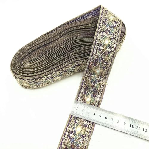 1 Yards Ethnische Stickerei Paillettenband Kleidungsstück DIY Spitze Stoff Zubehör-7-1Yard 1 Yards Ethnische Stickerei Paillettenband Kleidungsstück DIY Spitze Stoff Zubehör-7-1Yard von ZFISH