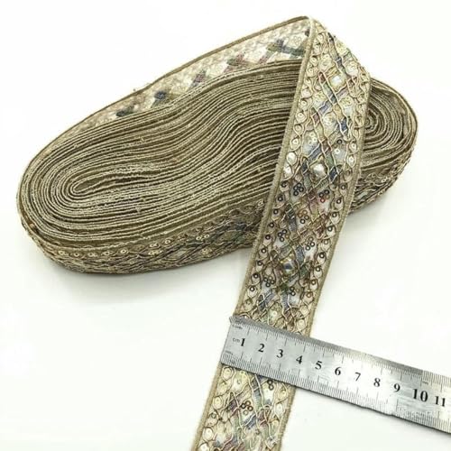 1 Yards Ethnische Stickerei Paillettenband Kleidungsstück DIY Spitze Stoff Zubehör-9-1Yard 1 Yards Ethnische Stickerei Paillettenband Kleidungsstück DIY Spitze Stoff Zubehör-9-1Yard von ZFISH