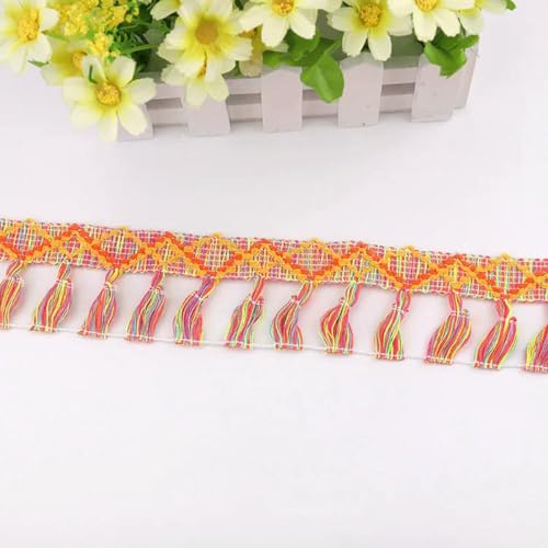 1 Yards Farbe 5 cm Quaste Spitzenband DIY Kleidung Vorhänge Zubehör Handarbeit Nähen Farbdekoration Quaste Spitze-Mischfarbe 1 Yards Farbe 5 cm Quaste Spitzenband DIY Kleidung Vorhänge Zubehör Handarbeit Nähen Farbdekoration Quaste Spitze-Mischfarbe von ZFISH