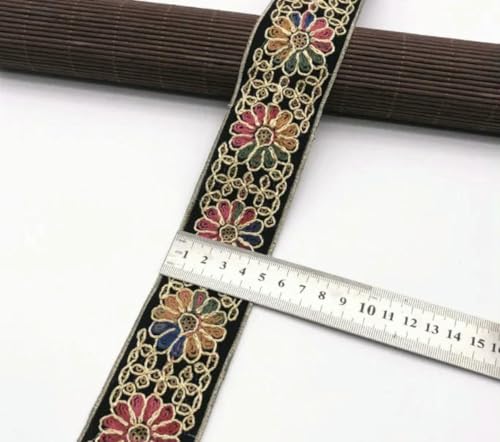 1 Yards Pailletten-Spitzenbesatz, Spitzenstoff, DIY-Stickbänder für Kleidungsstücke, Kopfschmuck, Hochzeitsdekor, Nähen, handgefertigte Lieferungen, 14-1 Yard von ZFISH