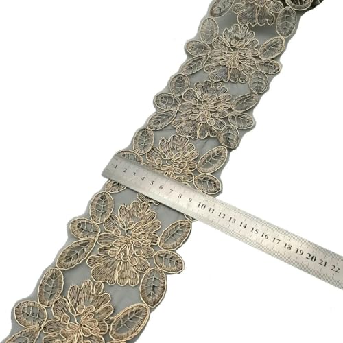 1 Yards Paillettenband, ethnisch bestickte Spitze, Nähzubehör, Stickbesatz, gehäkeltes Spitzenband, 10–1 Yard von ZFISH