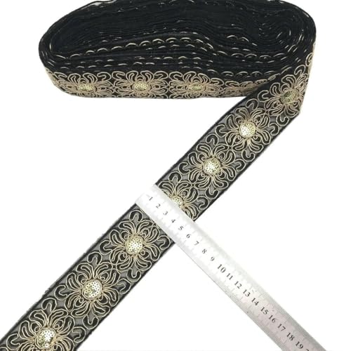 1 Yards Paillettenband, ethnisch bestickte Spitze, Nähzubehör, Stickbesatz, gehäkeltes Spitzenband, 4–1 Yard 1 Yards Paillettenband, ethnisch bestickte Spitze, Nähzubehör, Stickbesatz, gehäkeltes Spitzenband, 4–1 Yard von ZFISH