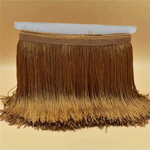 10 Meter Luxus Goldfarbene Spitzenfransenbesatz Quaste Fransen 15 cm Breite Galon Fransen Latein Kleid Bühnenkleidung Zubehör Band-Kaffee-10 Meter 10 Meter Luxus Goldfarbene Spitzenfransenbesatz Quaste Fransen 15 cm Breite Galon Fransen Latein Kleid Bühnenkleidung Zubehör Band-Kaffee-10 Meter von ZFISH