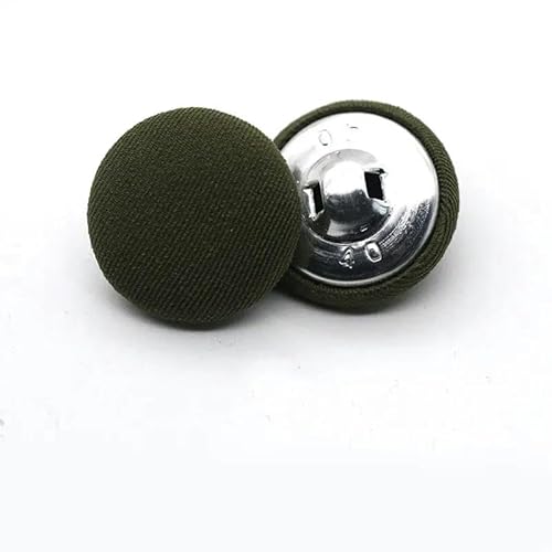 10 Stück/Los Metall Runde Stoffknöpfe DIY Aluminiumknopf für Kleidung Dekorative Knöpfe Nähzubehör-Armeegrün-25MM 10 Stück/Los Metall Runde Stoffknöpfe DIY Aluminiumknopf für Kleidung Dekorative Knöpfe Nähzubehör-Armeegrün-25MM von ZFISH
