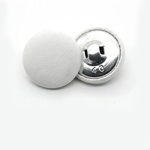 10 Stück/Los Metall Runde Stoffknöpfe DIY Aluminiumknopf für Kleidung Dekorative Knöpfe Nähzubehör-Weiß-18MM 10 Stück/Los Metall Runde Stoffknöpfe DIY Aluminiumknopf für Kleidung Dekorative Knöpfe Nähzubehör-Weiß-18MM von ZFISH