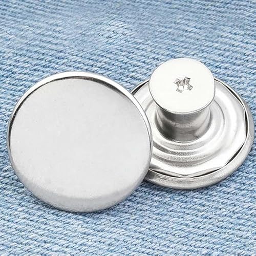 10 Stück Ersatz-Jeansknöpfe, 20 mm, 17 mm, sofort nähenfreie Metallknöpfe für Hosen mit Reparatur-Kombi-Gewinde, Nieten und Schraubendreher, 11–20 mm 10 Stück Ersatz-Jeansknöpfe, 20 mm, 17 mm, sofort nähenfreie Metallknöpfe für Hosen mit Reparatur-Kombi-Gewinde, Nieten und Schraubendreher, 11–20 mm von ZFISH
