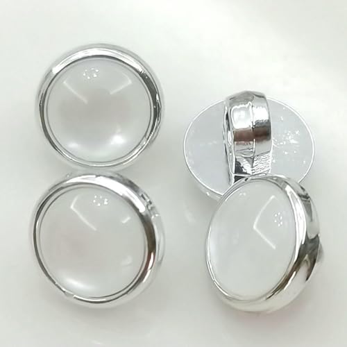 10 Stück schöne runde Knöpfe 15/21 mm goldene/silbrige runde Schaftknöpfe einfache praktische Knöpfe-Silber-21 mm 10 Stück schöne runde Knöpfe 15/21 mm goldene/silbrige runde Schaftknöpfe einfache praktische Knöpfe-Silber-21 mm von ZFISH