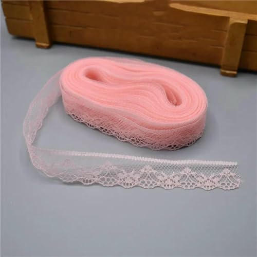10 Yards Spitzenband, 20 mm breiter Besatzstoff, DIY, bestickte Hochzeitsnetzkordel zum Nähen, Dekoration, afrikanischer Spitzenstoff, Muschelrosa, 10 Yards 10 Yards Spitzenband, 20 mm breiter Besatzstoff, DIY, bestickte Hochzeitsnetzkordel zum Nähen, Dekoration, afrikanischer Spitzenstoff, Muschelrosa, 10 Yards von ZFISH