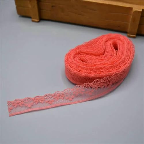 10 Yards Spitzenband, 20 mm breiter Besatzstoff, DIY, bestickte Hochzeitsnetzkordel zum Nähen, Dekoration, afrikanischer Spitzenstoff, Wassermelonenrot, 10 Yards 10 Yards Spitzenband, 20 mm breiter Besatzstoff, DIY, bestickte Hochzeitsnetzkordel zum Nähen, Dekoration, afrikanischer Spitzenstoff, Wassermelonenrot, 10 Yards von ZFISH