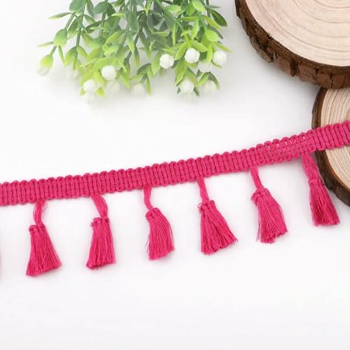 10 Yards Spitzenband Quaste Fransen Baumwolle Ethnisches Spitzenbesatzband Nähen Kleid Kleidungsstück Vorhang DIY Handgefertigtes Bastelzubehör-12 Rosenrot-10 Yards 10 Yards Spitzenband Quaste Fransen Baumwolle Ethnisches Spitzenbesatzband Nähen Kleid Kleidungsstück Vorhang DIY Handgefertigtes Bastelzubehör-12 Rosenrot-10 Yards von ZFISH
