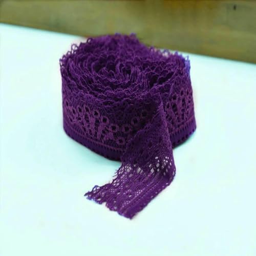 10 Yards elastisches Spitzenband zum Nähen, Stretchbesatz, 30 mm, afrikanischer Spitzenstoff, DIY-Stickerei, Kleidung, Kleiderdekoration, lila, 10 Yards 10 Yards elastisches Spitzenband zum Nähen, Stretchbesatz, 30 mm, afrikanischer Spitzenstoff, DIY-Stickerei, Kleidung, Kleiderdekoration, lila, 10 Yards von ZFISH