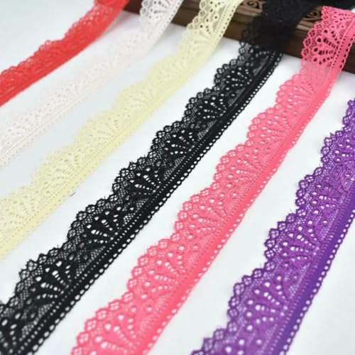 10 Yards elastisches Spitzenband zum Nähen, Stretchbesatz, 30 mm, afrikanischer Spitzenstoff, DIY-Stickerei, Kleidung, Kleiderdekoration, schwarz, 10 Yards 10 Yards elastisches Spitzenband zum Nähen, Stretchbesatz, 30 mm, afrikanischer Spitzenstoff, DIY-Stickerei, Kleidung, Kleiderdekoration, schwarz, 10 Yards von ZFISH