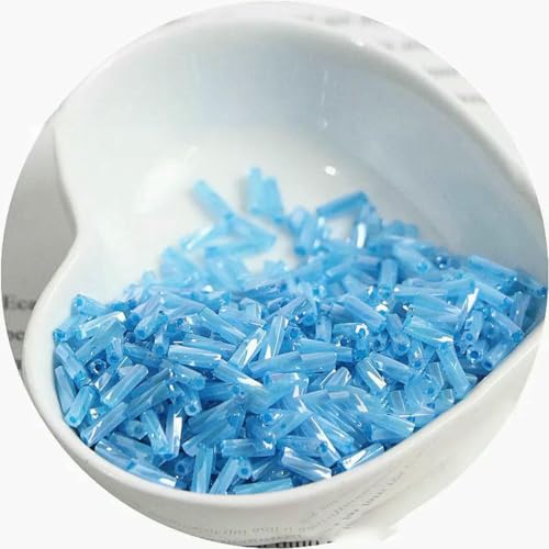 10 g neue 2 x 6 mm cremefarbene Spiralröhren-Glasperlen, lange Röhrenperlen, handgefertigt, DIY-Perlen, lose Perlen, Zubehör – 386 Cremefarben, Seeblau – 2 x 6, 10 g, 300 Stück 10 g neue 2 x 6 mm cremefarbene Spiralröhren-Glasperlen, lange Röhrenperlen, handgefertigt, DIY-Perlen, lose Perlen, Zubehör – 386 Cremefarben, Seeblau – 2 x 6, 10 g, 300 Stück von ZFISH