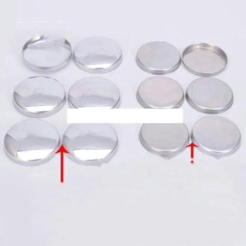 100 Sets 16L-90L Flache Rückseite Gestrickte bezogene runde Knöpfe Scrapbooking Stoffbezogene Knöpfe für DIY-Ohrringe/Haarschmuck-36L 22mm 100 Sets von ZFISH