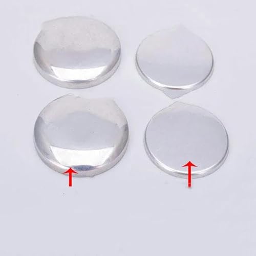 100 Sets 16L-90L Flache Rückseite Gestrickte bezogene runde Knöpfe Scrapbooking Stoffbezogene Knöpfe für DIY-Ohrringe/Haarschmuck-44L 28mm 100 Sets von ZFISH