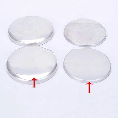 100 Sets 16L-90L Flache Rückseite Gestrickte bezogene runde Knöpfe Scrapbooking Stoffbezogene Knöpfe für DIY-Ohrringe/Haarschmuck-70L 45mm 100 Sets von ZFISH
