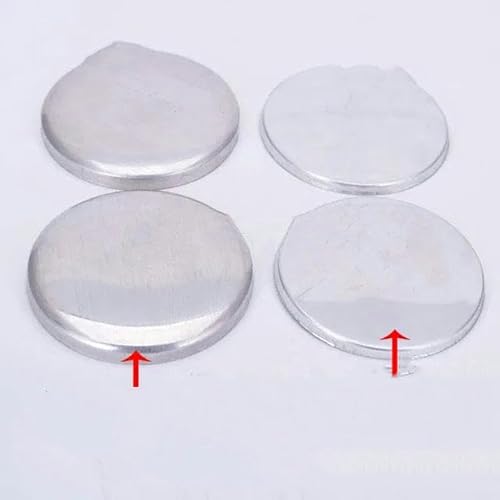 100 Sets 16L-90L Flache Rückseite Gestrickte bezogene runde Knöpfe Scrapbooking Stoffbezogene Knöpfe für DIY-Ohrringe/Haarschmuck-90L 48mm 100 Sets von ZFISH