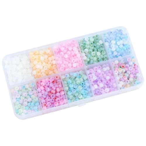 1500 Stück 4,0 mm Katzenaugen-Stein-Eisglasperlen, lose Abstandshalter, Rocailles-Perlen, Handarbeiten, DIY, handgefertigte Charms, Armbänder, Halsketten, Zubehör, 295-01, 4,0 mm, ca. 1500 Stück 4,0 mm Katzenaugen-Stein-Eisglasperlen, lose Abstandshalter, Rocailles-Perlen, Handarbeiten, DIY, handgefertigte Charms, Armbänder, Halsketten, Zubehör, 295-01, 4,0 mm, ca. von ZFISH