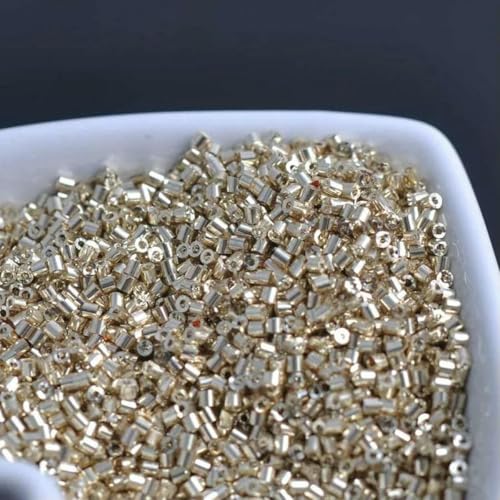 16 g, 1000 Stück, 2 x 3,0 mm, bunt, transparent, AB, Röhre, lose Abstandshalter, tschechische Glasperlen, handgefertigter Schmuck, DIY-Kleidungsperle, AB Gold-016-Röhre 16 g, 1000 Stück, 2 x 3,0 mm, bunt, transparent, AB, Röhre, lose Abstandshalter, tschechische Glasperlen, handgefertigter Schmuck, DIY-Kleidungsperle, AB Gold-016-Röhre von ZFISH