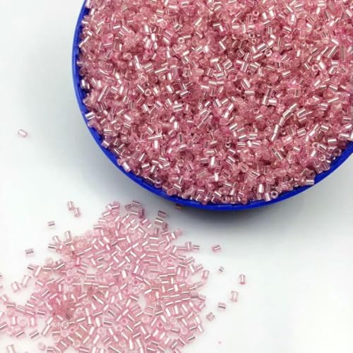 16 g, 1000 Stück, 2 x 3,0 mm, rosa, silbergefüttert, lose Abstandsperlen aus tschechischem Glas, Rocailles-Perlen, handgefertigt, für Schmuckherstellung, DIY-Kleidungsperlen, Rosa 16 g, 1000 Stück, 2 x 3,0 mm, rosa, silbergefüttert, lose Abstandsperlen aus tschechischem Glas, Rocailles-Perlen, handgefertigt, für Schmuckherstellung, DIY-Kleidungsperlen, Rosa von ZFISH