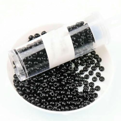 2/3/4,0 mm natürliche Farbe Glas Reis Perlen gleichmäßige und nicht verblassende Porzellan Perlen DIY Schmuck Armband Perle-Glänzend schwarz-3,0 mm 360 Stück 2/3/4,0 mm natürliche Farbe Glas Reis Perlen gleichmäßige und nicht verblassende Porzellan Perlen DIY Schmuck Armband Perle-Glänzend schwarz-3,0 mm 360 Stück von ZFISH