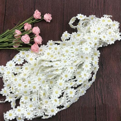 2,3 cm breiter, wunderschöner bestickter Spitzenstoff mit 3D-Blumen, Spitzenband, Kleiderkragen, Hüte, Kopfbedeckungen, Nähbesatz, Dekor – Spitze, hellgelb, 2 Yard 2,3 cm breiter, wunderschöner bestickter Spitzenstoff mit 3D-Blumen, Spitzenband, Kleiderkragen, Hüte, Kopfbedeckungen, Nähbesatz, Dekor – Spitze, hellgelb, 2 Yard von ZFISH