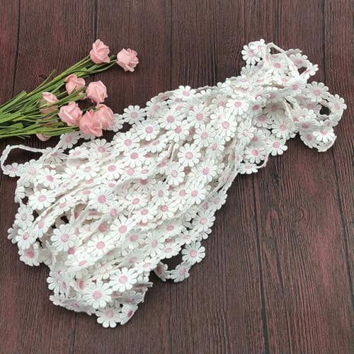 2,3 cm breiter, wunderschöner bestickter Spitzenstoff mit 3D-Blumen, Spitzenband, Kleiderkragen, Hüte, Kopfbedeckungen, Nähbesatz, Dekor – Spitze, hellrosa, 3 Yard 2,3 cm breiter, wunderschöner bestickter Spitzenstoff mit 3D-Blumen, Spitzenband, Kleiderkragen, Hüte, Kopfbedeckungen, Nähbesatz, Dekor – Spitze, hellrosa, 3 Yard von ZFISH