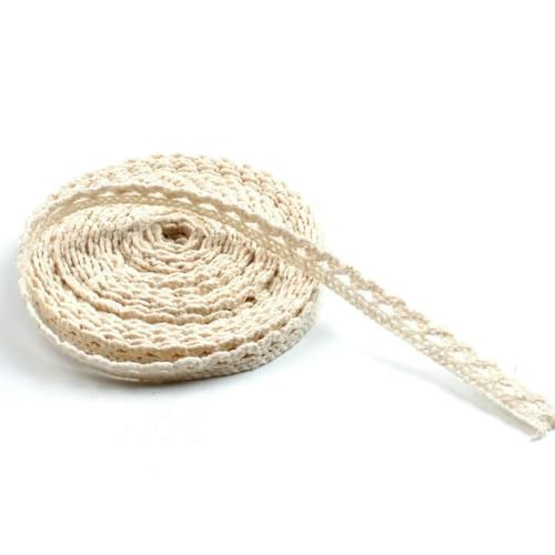 2/5/10 Yards Beige Baumwolle Bestickte Spitzenapplikation DIY Handarbeit Basteln Kleidung Besatz Bänder Nähen Tüll Zubehör Zubehör-2-Breite 9mm-5 Meter 2/5/10 Yards Beige Baumwolle Bestickte Spitzenapplikation DIY Handarbeit Basteln Kleidung Besatz Bänder Nähen Tüll Zubehör Zubehör-2-Breite 9mm-5 Meter von ZFISH