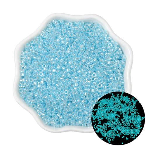 2,5 mm leuchtende Glasreisperlen für handgefertigte DIY-Schmuckherstellung, Perlenarmband, Halskette, 10 g/Beutel, ca. 700 Stück-BL-2,5 mm, ca. 700 Stück 2,5 mm leuchtende Glasreisperlen für handgefertigte DIY-Schmuckherstellung, Perlenarmband, Halskette, 10 g/Beutel, ca. 700 Stück-BL-2,5 mm, ca. 700 Stück von ZFISH