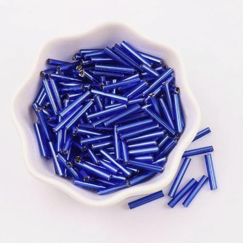 2,5 x 15 mm lange tschechische Glasperlen 8/0, manuelles Schneiden, Signalhorn-Röhrchen, Charms, Abstandsperlen für die Schmuckherstellung, DIY-Armband, Halskette, ML297 Königsblau, 2 2,5 x 15 mm lange tschechische Glasperlen 8/0, manuelles Schneiden, Signalhorn-Röhrchen, Charms, Abstandsperlen für die Schmuckherstellung, DIY-Armband, Halskette, ML297 Königsblau, 2 von ZFISH