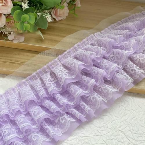 2 Meter Chiffon-Spitzenband zum Basteln, Partykleid, DIY-Kleidung, Nähzubehör, Handarbeit, Stoff, Handarbeitsbedarf, Neu-F-2Meter 2 Meter Chiffon-Spitzenband zum Basteln, Partykleid, DIY-Kleidung, Nähzubehör, Handarbeit, Stoff, Handarbeitsbedarf, Neu-F-2Meter von ZFISH