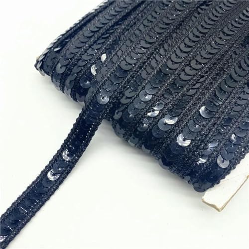 2 Yards/Lot 12 mm Paillettenband Spitzenbesatz Pailletten-Nähstoff für Kleider, Kleidung, Kopfschmuck, Brauthochzeit, Nähzubehör-02 von ZFISH
