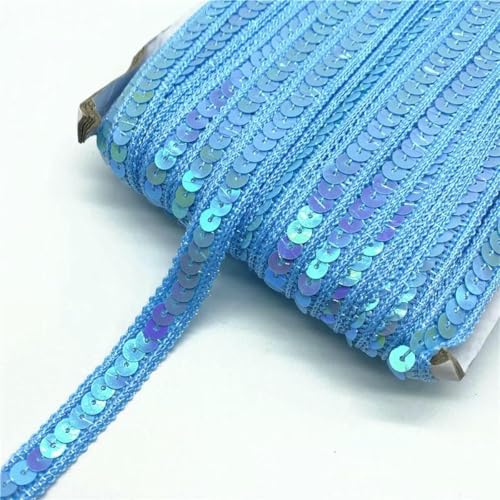 2 Yards/Lot 12 mm Paillettenband Spitzenbesatz Pailletten-Nähstoff für Kleider, Kleidung, Kopfschmuck, Brauthochzeit, Nähzubehör-08 2 Yards/Lot 12 mm Paillettenband Spitzenbesatz Pailletten-Nähstoff für Kleider, Kleidung, Kopfschmuck, Brauthochzeit, Nähzubehör-08 von ZFISH