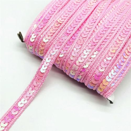 2 Yards/Lot 12 mm Paillettenband Spitzenbesatz Pailletten-Nähstoff für Kleider, Kleidung, Kopfschmuck, Brauthochzeit, Nähzubehör-10 von ZFISH