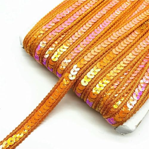 2 Yards/Lot 12 mm Paillettenband Spitzenbesatz Pailletten-Nähstoff für Kleider, Kleidung, Kopfschmuck, Brauthochzeit, Nähzubehör-12 2 Yards/Lot 12 mm Paillettenband Spitzenbesatz Pailletten-Nähstoff für Kleider, Kleidung, Kopfschmuck, Brauthochzeit, Nähzubehör-12 von ZFISH