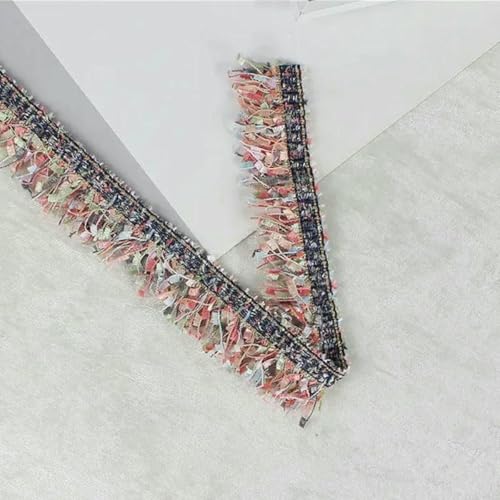 2 Yards 30 mm Kleidungsstück Stoff Quaste Spitzenbesatz zum Nähen Kleid Kleidungsstück Band Dekor Material X0401-C6-2yards von ZFISH