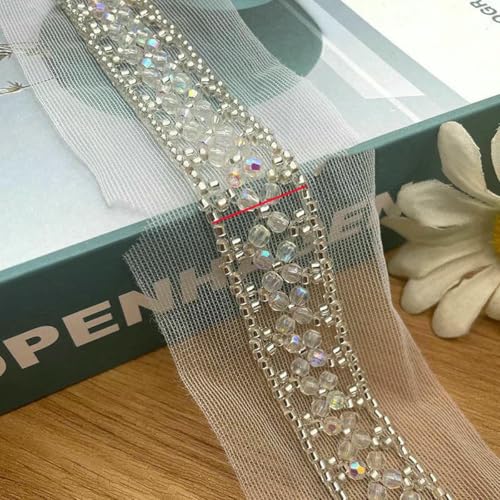 2 Yards Perlenbesatz, weiße Netzstickerei, Perlenbesatz, Band, Streifen, Spitze, Kleidungsstück, Nähzubehör, Stil 2-2 Yards Preis 2 Yards Perlenbesatz, weiße Netzstickerei, Perlenbesatz, Band, Streifen, Spitze, Kleidungsstück, Nähzubehör, Stil 2-2 Yards Preis von ZFISH