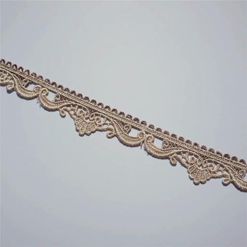 2 Yards Quaste Polyester Spitzenbesatz Band Streifen Band für Kostüm Sofabezug Vorhang Applikation Besätze Nähen 12 CM 3-2 von ZFISH
